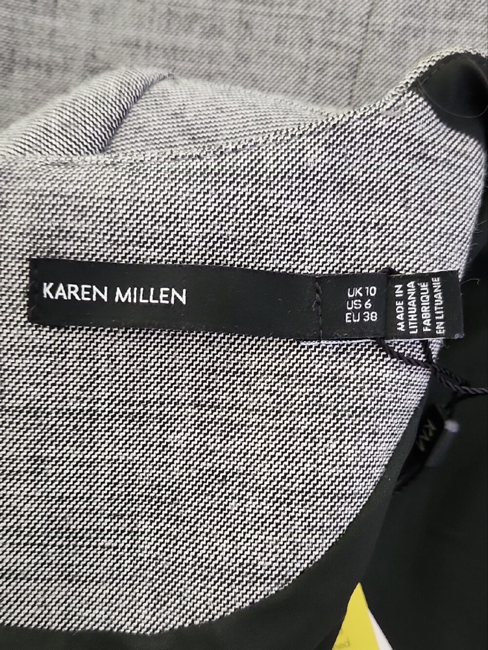 Karen Millen Grey Pleated Neck Tailoered Midi Dress - NWT - Picture 11 of 14